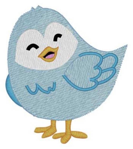 Picture of Happy Easter Bird Machine Embroidery Design