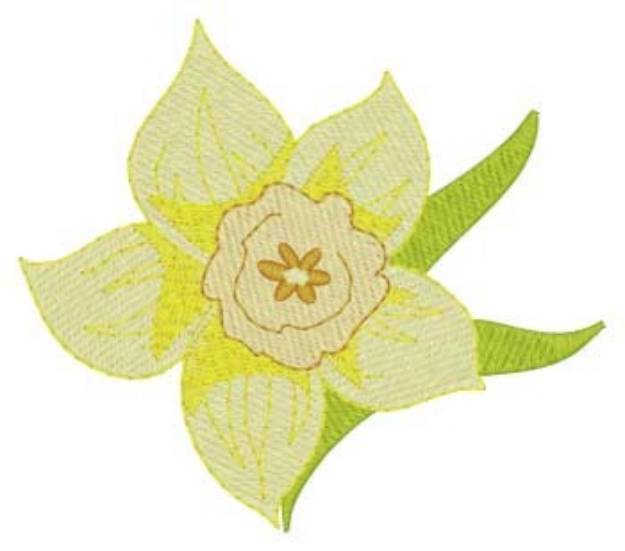 Picture of Easter Daffodil Machine Embroidery Design