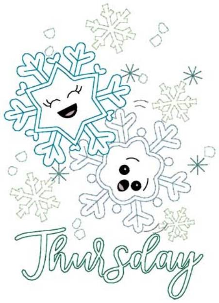 Picture of Thursday Snowflake Machine Embroidery Design