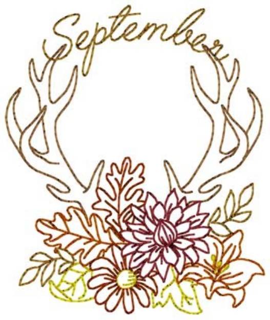Picture of September Bounty Machine Embroidery Design