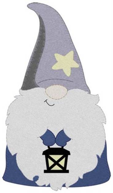 Picture of Nighttime Gnome Machine Embroidery Design