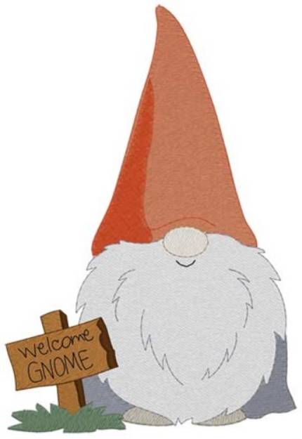 Picture of Welcome Gnome Machine Embroidery Design