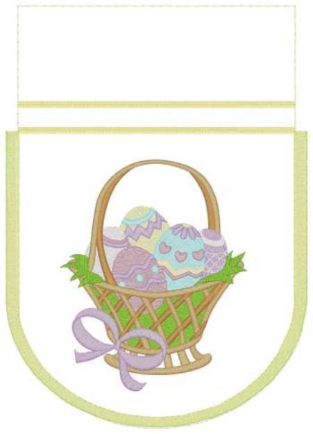 Picture of Easter Basket Gift Bag Machine Embroidery Design