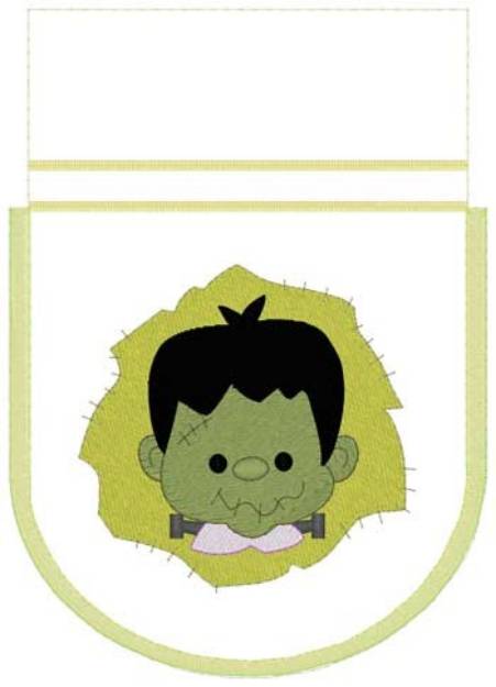 Picture of Frankenstein Gift Bag Machine Embroidery Design