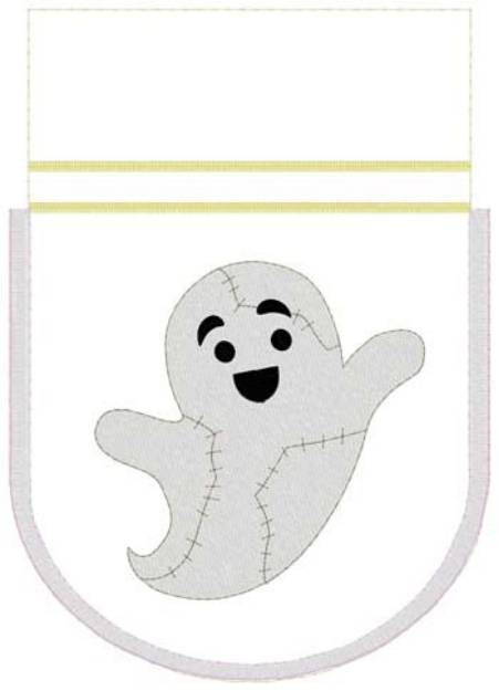 Picture of Ghost Gift Bag Machine Embroidery Design