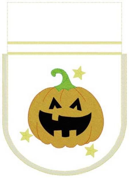 Picture of Jack O Lantern Gift Bag Machine Embroidery Design
