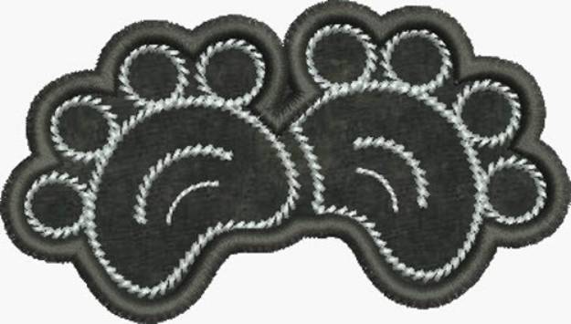 Picture of Applique Cat Paws Machine Embroidery Design