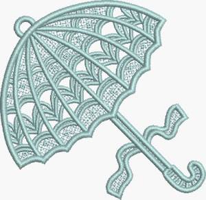 Picture of FSL Blue Bonnet Umbrella Machine Embroidery Design