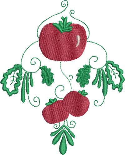Tomato Cluster Machine Embroidery Design