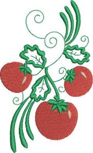 Picture of Tomato Group Machine Embroidery Design