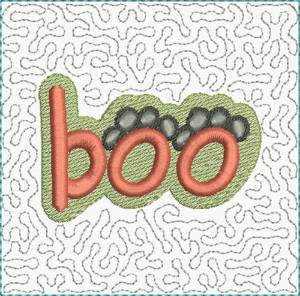 Picture of Boo Paws Block Machine Embroidery Design