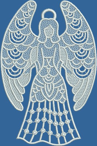 FSL Grateful Angel Machine Embroidery Design