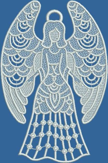 Picture of FSL Grateful Angel Machine Embroidery Design