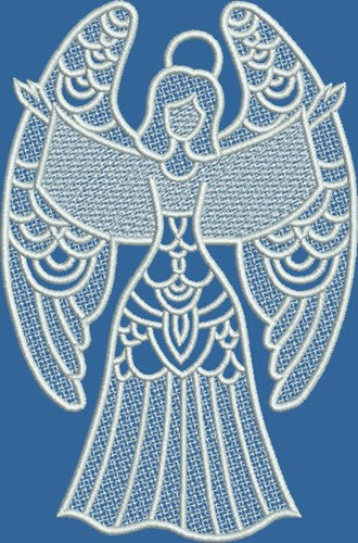 FSL Singing Angel Machine Embroidery Design