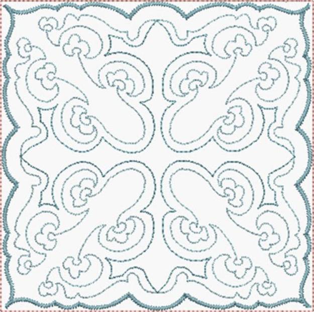 Picture of Simple Quilt Block Machine Embroidery Design