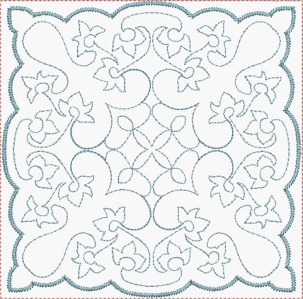 Picture of Elegant Quilt Block Machine Embroidery Design