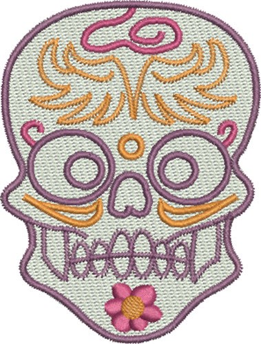 Skull Rider Machine Embroidery Design