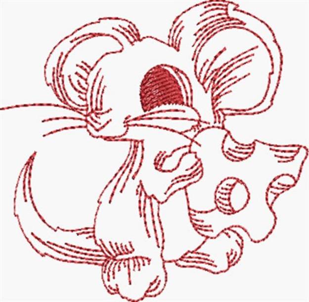 Picture of Cutie Mouse Machine Embroidery Design