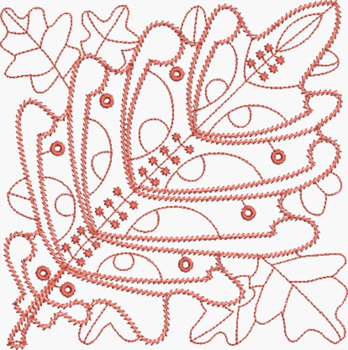 Coral Leaf Machine Embroidery Design