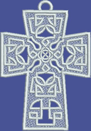 FSL Celtic Cross Machine Embroidery Design