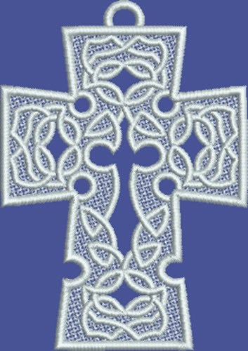 FSL Celtic Cross Machine Embroidery Design