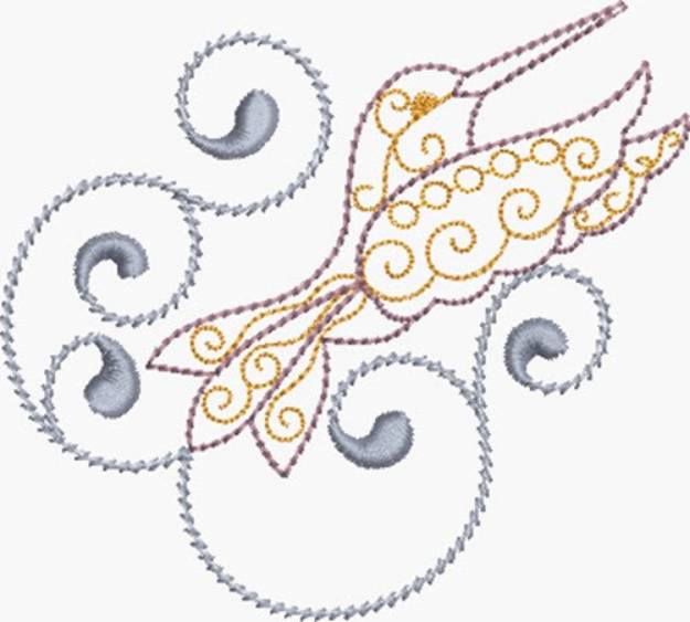 Picture of Sweet Hummingbird Machine Embroidery Design