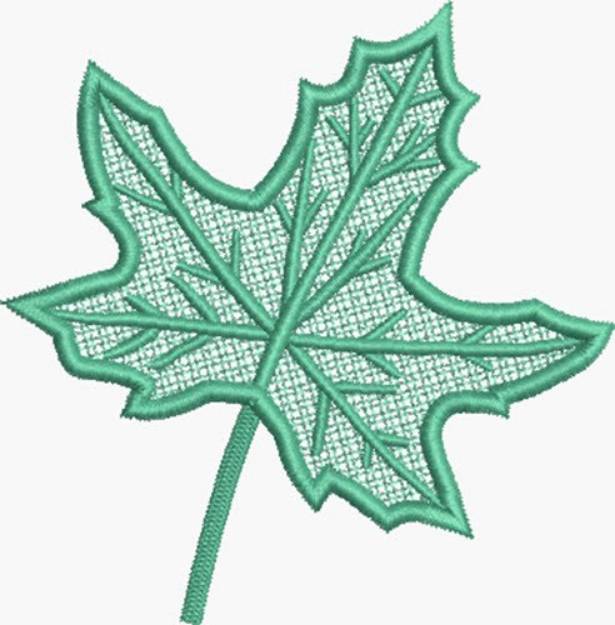 Picture of FSL Maple Leaf Machine Embroidery Design