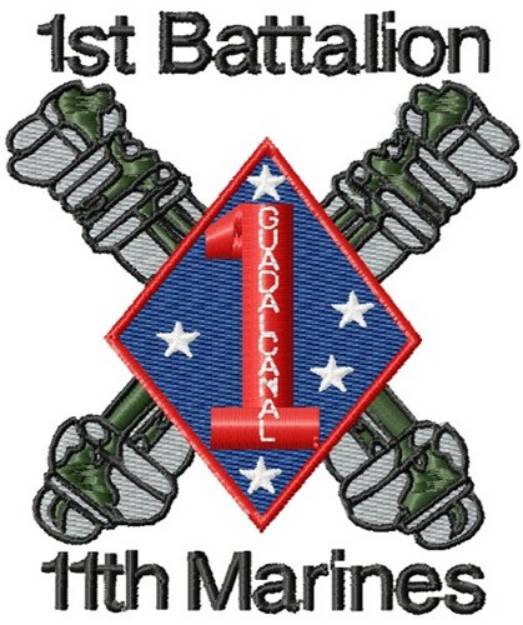 Picture of 11th Marines Battalion Machine Embroidery Design