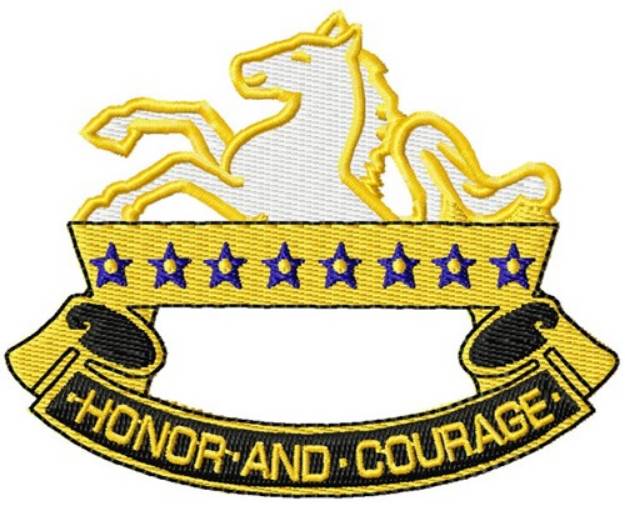 Picture of Honor and Courage Machine Embroidery Design