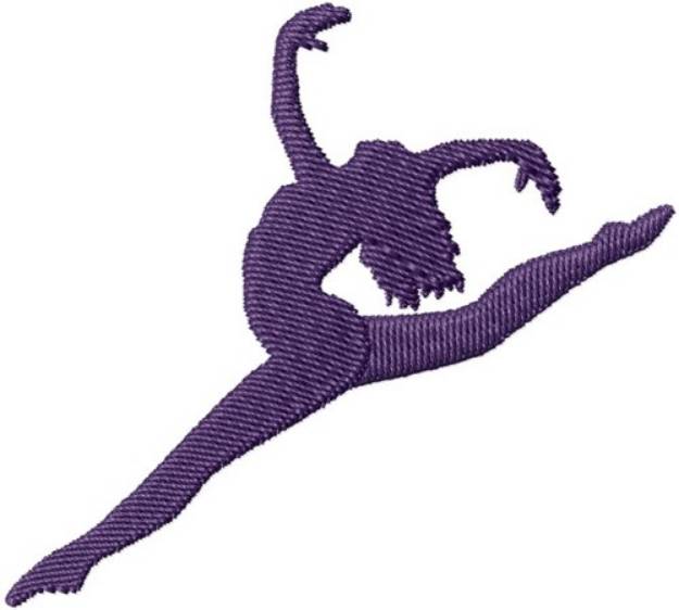 Picture of Silhouetted Dancer Machine Embroidery Design