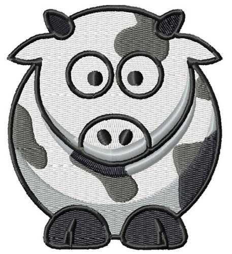 Chubby Cow Machine Embroidery Design