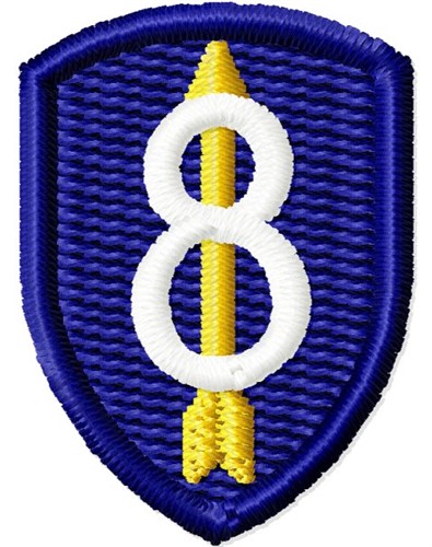 8th Infantry Insignia Machine Embroidery Design
