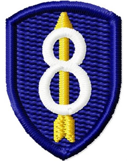 Picture of 8th Infantry Insignia Machine Embroidery Design