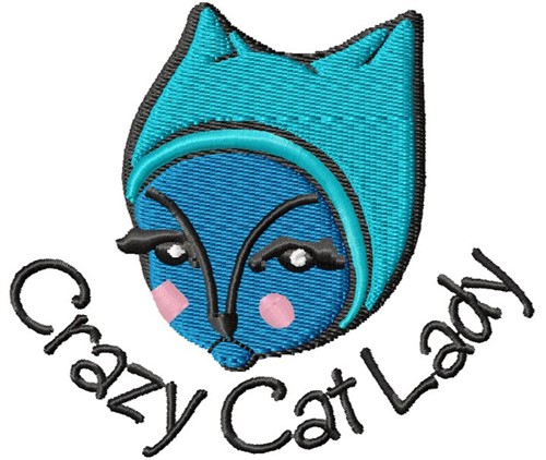 Crazy Cat Lady Machine Embroidery Design