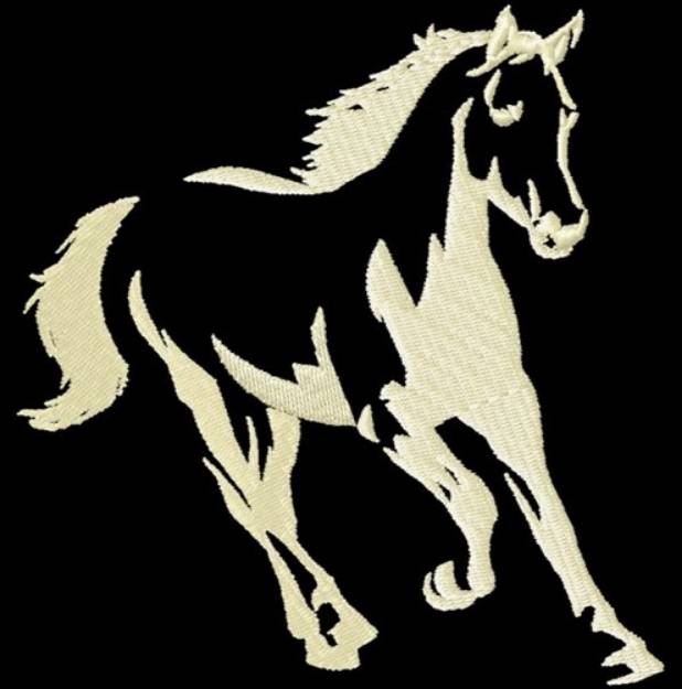Picture of Horse Cut Out Machine Embroidery Design