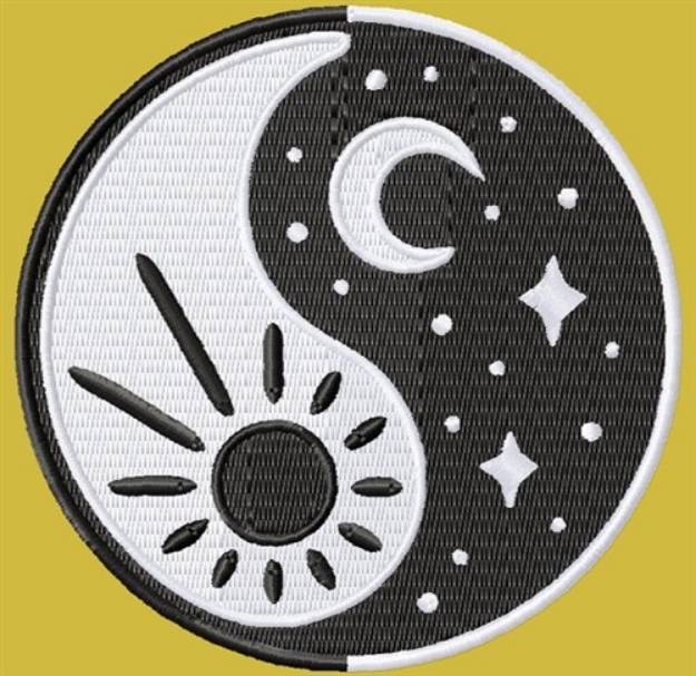 Picture of Yin Yang Sky Machine Embroidery Design