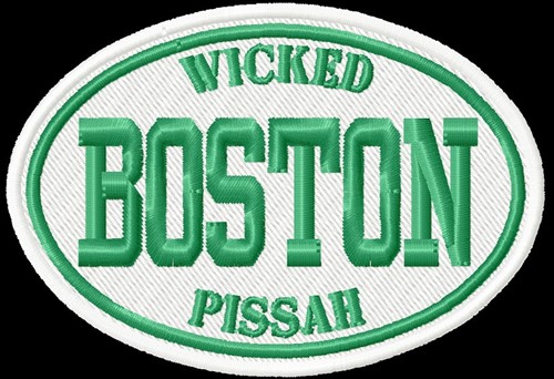 Boston Wicked Machine Embroidery Design