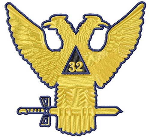 Degree Wings Up Machine Embroidery Design