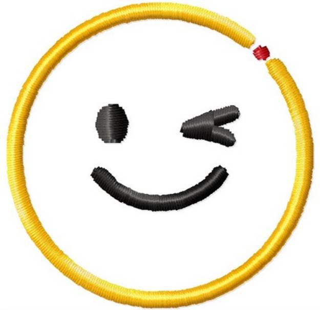 Picture of Dot Smile Wink Machine Embroidery Design