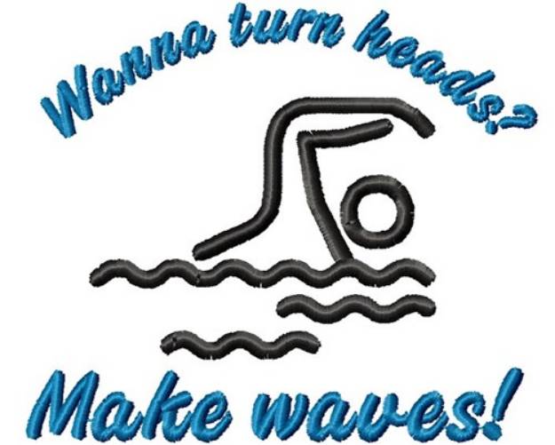 Picture of Making Waves Machine Embroidery Design