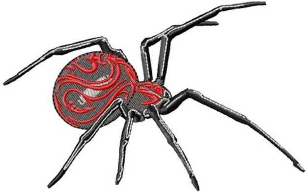 Picture of Swirly Spider Machine Embroidery Design