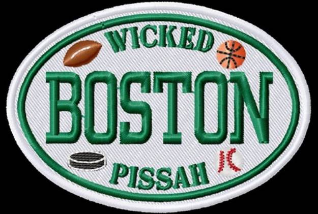 Picture of Wicked Boston Sports Machine Embroidery Design