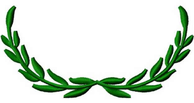 Picture of Laurel Leaves Wreath Machine Embroidery Design