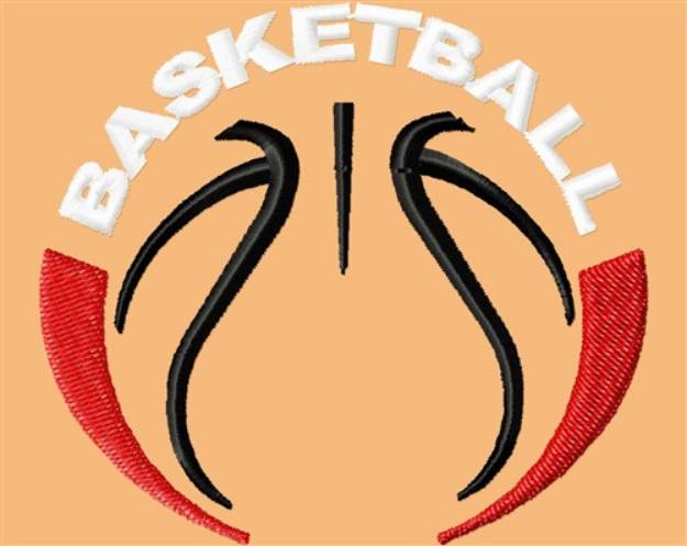 Picture of Basketball Logo Machine Embroidery Design