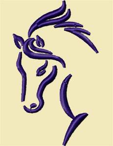 Picture of Arabian Style Horse Head Machine Embroidery Design