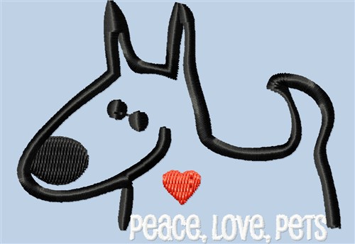 Love Pets Machine Embroidery Design