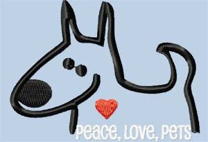 Picture of Love Pets Machine Embroidery Design