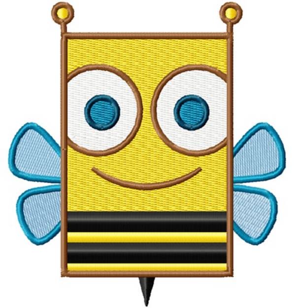 Picture of Square Bee Machine Embroidery Design