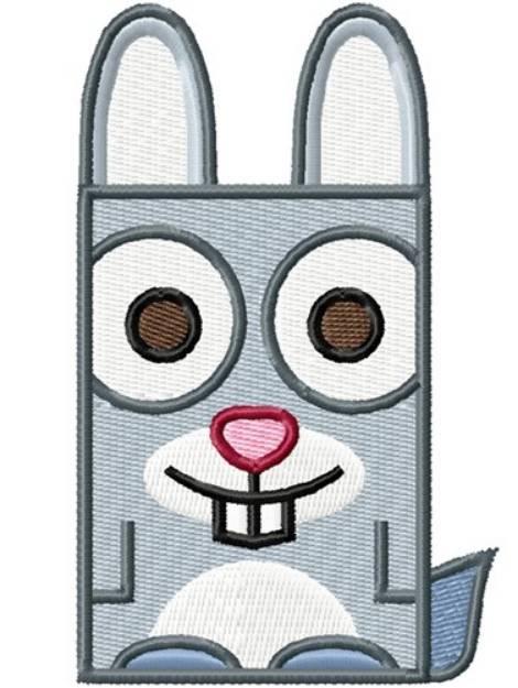Picture of Square Bunny Machine Embroidery Design