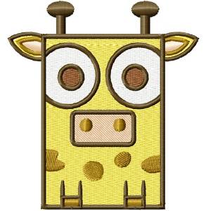 Picture of Square Giraffe Machine Embroidery Design